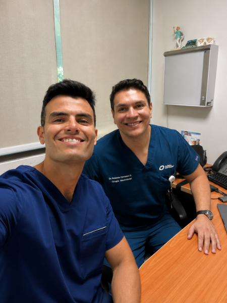 Dr. Juan Antonio Fernández junto a Dr. Rolando Carrasco en Santiago de Chile